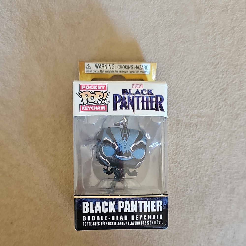 Pocket Funko Pop Keychain! Black Panther Keychain - Marvel